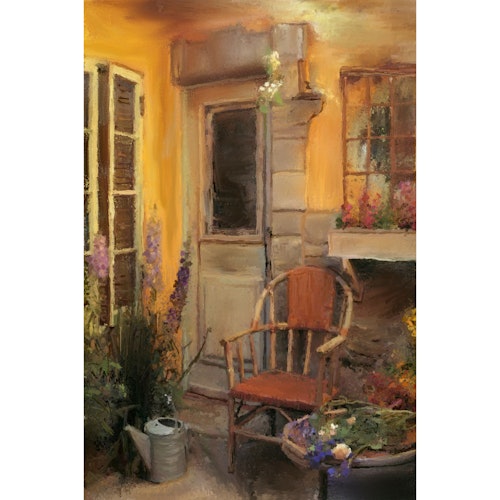 Patio (innrammet og med passepartout)