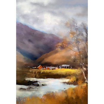 Husmannsplass, lerret
