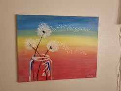 Dandelion Sunset 50x40 cm