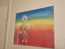 Dandelion Sunset 50x40 cm