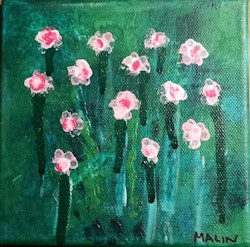Blomsterängen 15x15 cm SÅLD