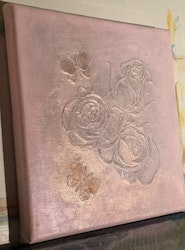 The Roses and  butterflies 20X20 cm