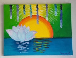 Lotusblomman Zen lotus  40x30 cm