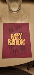 Happy birthday kort