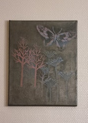 Three and Butterfly 24x30cm