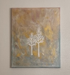Tillsammans, sida vid sida 30x40 cm