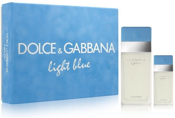 dolce and gabbana set light blue