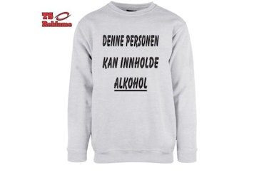 Denne personen kan innholde alkohol Genser