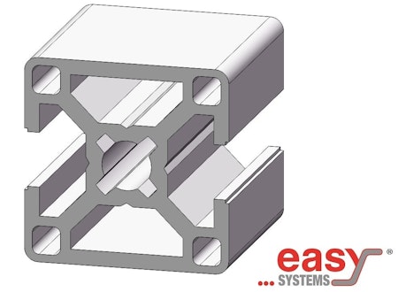 Aluminiumprofil, BSB 30 x 30 2N 180, T-spår 8mm, HL=6m.