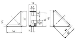 Vinkelset 30x60  Komplett, för ISB profil spår 6