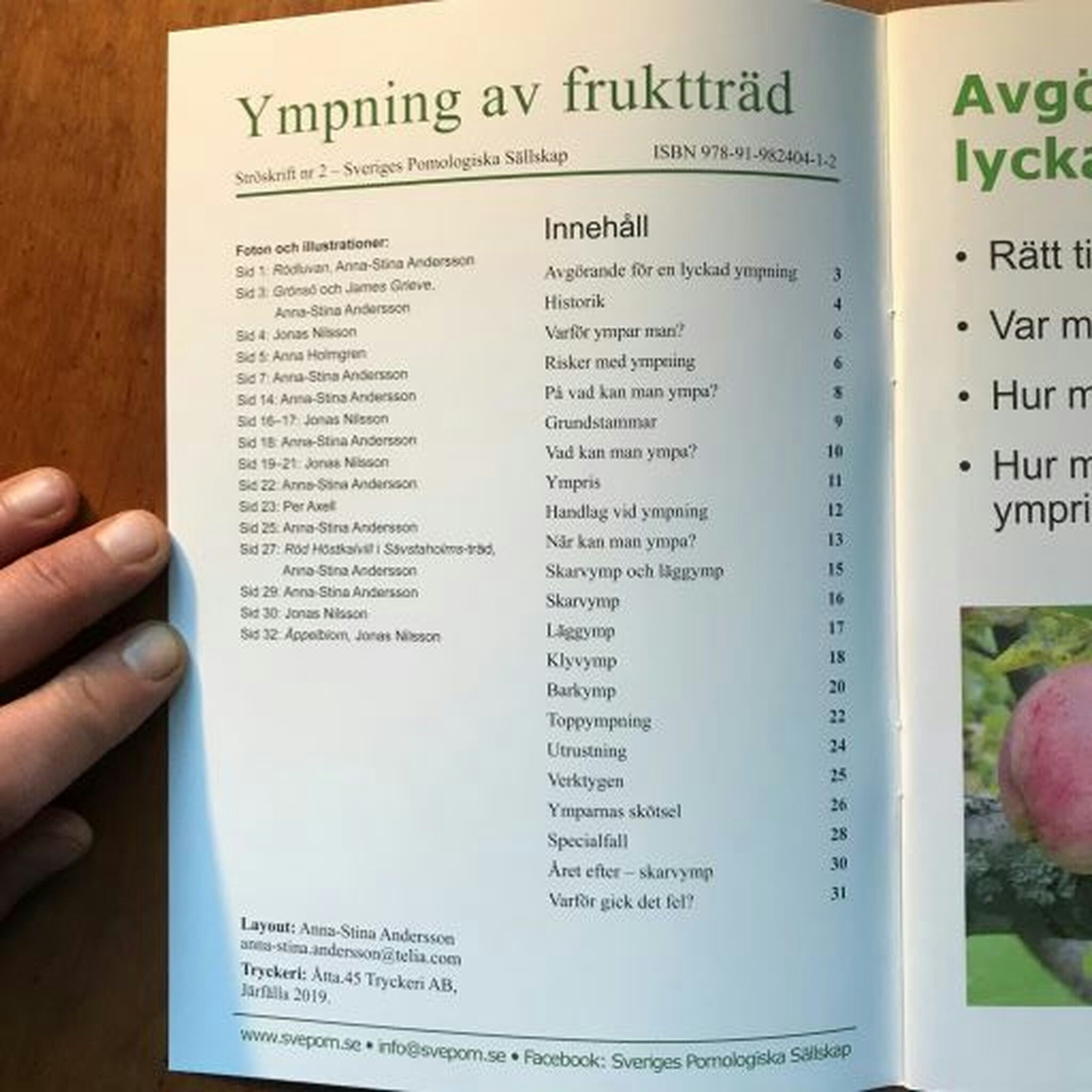 Skrift- "Ympning av fruktträd"