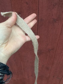 Uppbindningsband i jute, smalare, 2 m