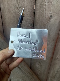 Breda hängetiketter, aluminium
