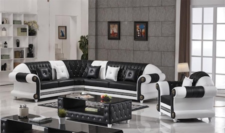 Milano L-Sofa skinn