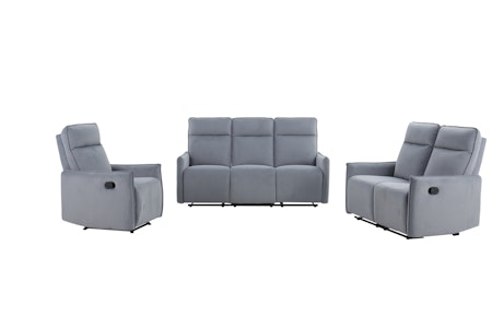 Dream Reclinersofa 3 + 2 + 1 Sett - Grå