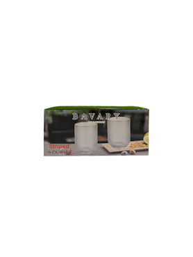 6stk. Drikkeglass i stripete design 30 cl