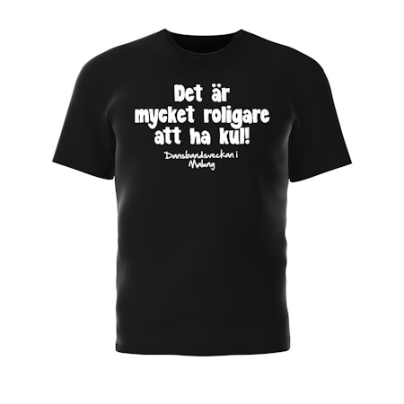 T-Shirt Svart - Det är mycket roligare att ha kul