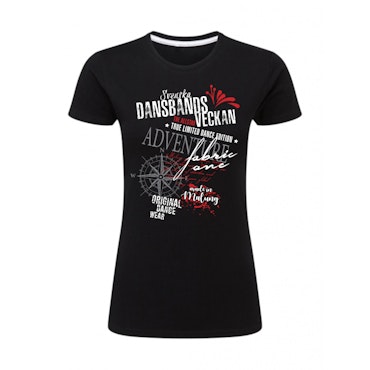 T-shirt Adventure Svart Dam