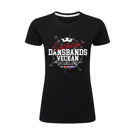 T-Shirt Destination Dansbandsveckan Svart Dam