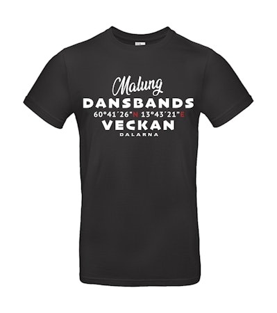 T-Shirt Svart Malung