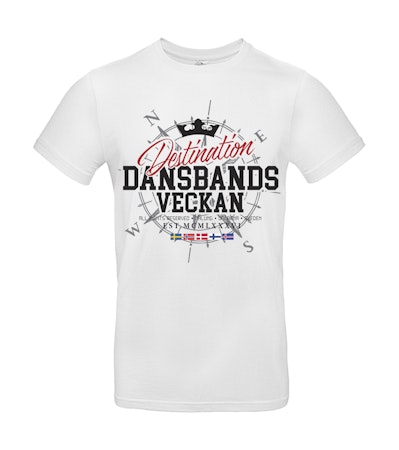 T-shirt Vit Destination Dansbandsveckan