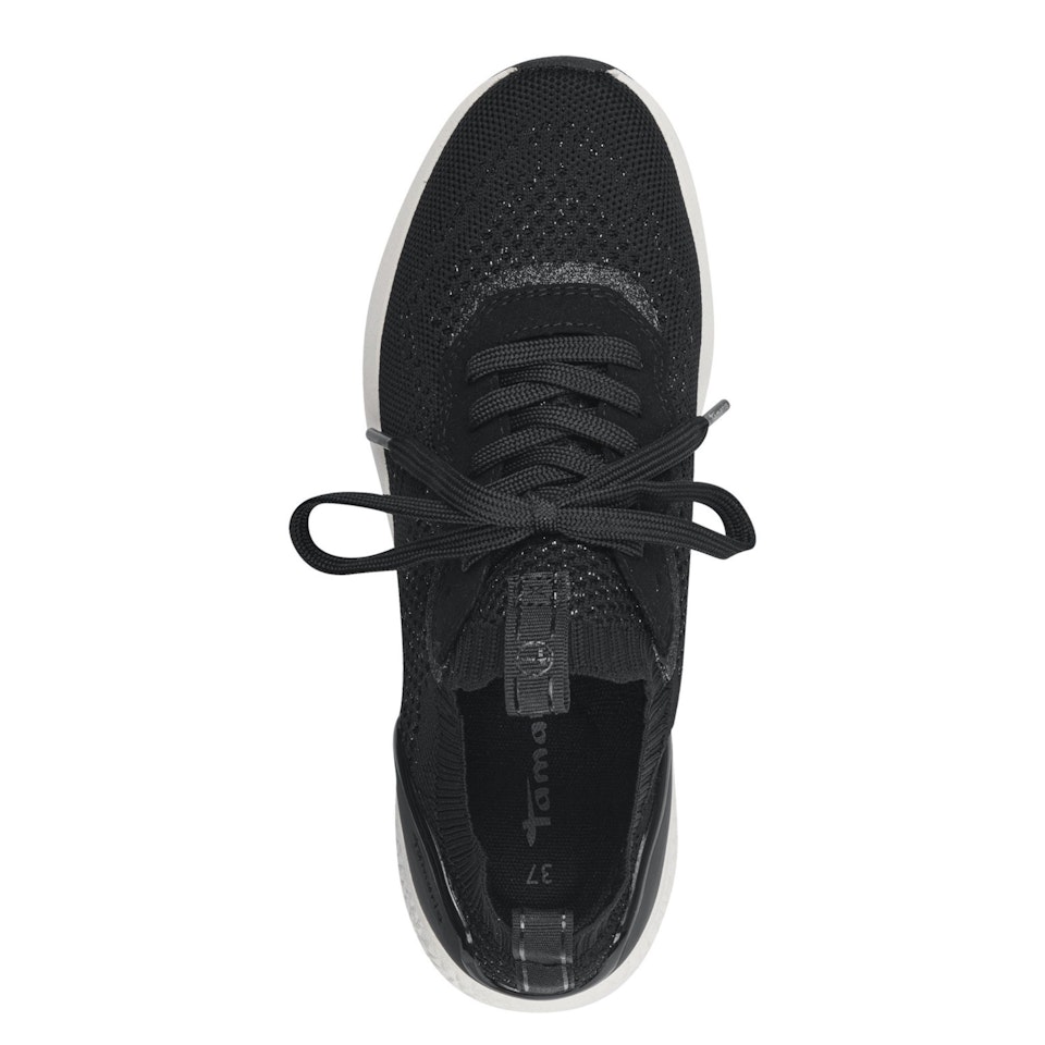 Svarta luftiga sneakers