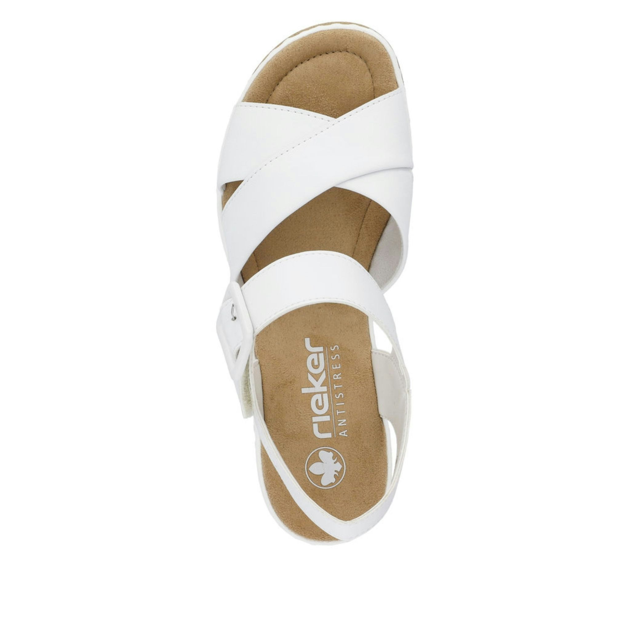 Vita sandaler med kilklack - Trampolin - Köp skor online och i fysisk butik  hos oss!