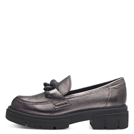 Silvrig Loafer Marco Tozzi