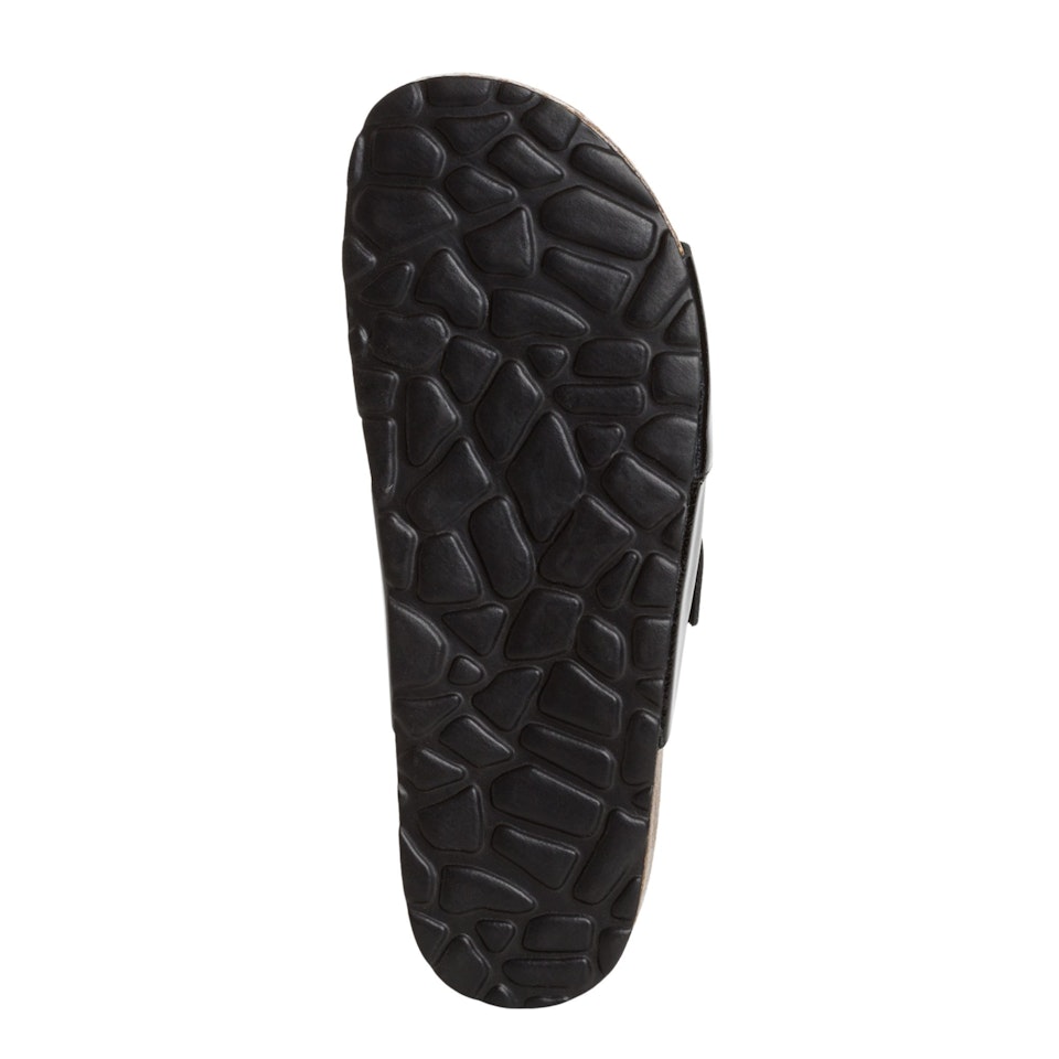 Svartlack Läder Sandal