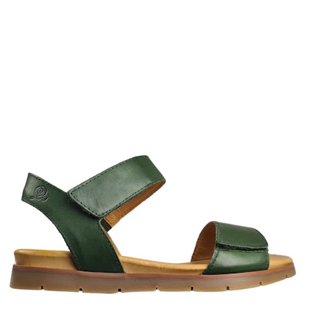 Grön sandal i mjukt läder från Rosa Negra