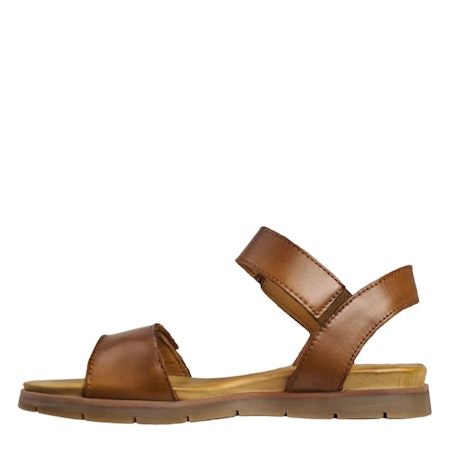 Brun sandal i mjukt läder från Rosa Negra