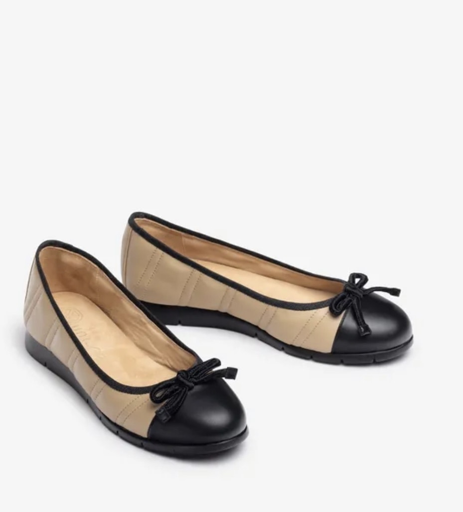 Beige/svart Ballerina Unisa Läder - Trampolin - Köp skor online och i  fysisk butik hos oss!