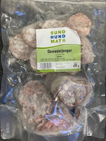 Oxmedaljonger 800g