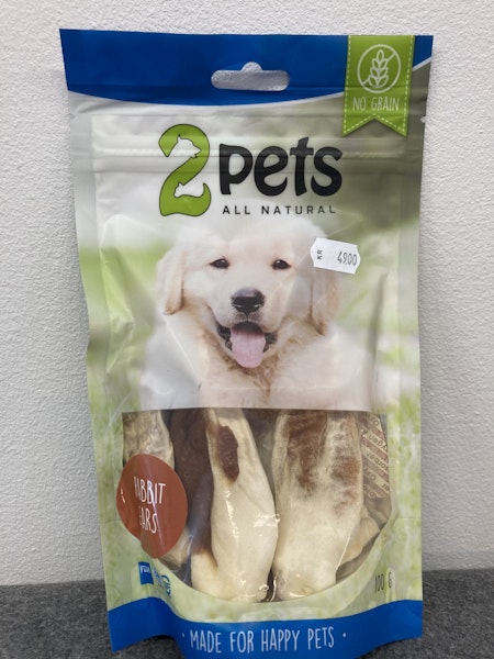 2pets Rabbit ears w. rabbit meat