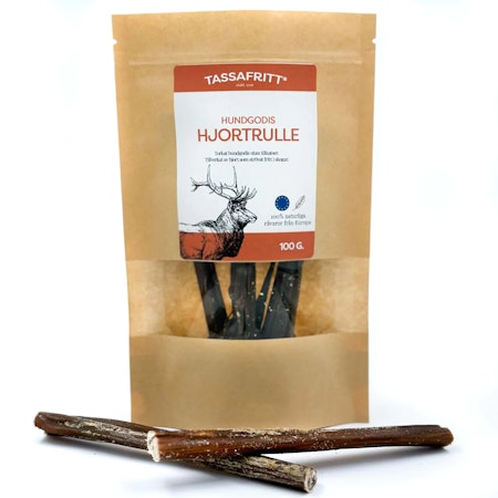TassaFritt Hjort tuggrulle 15cm 100g (-20%)