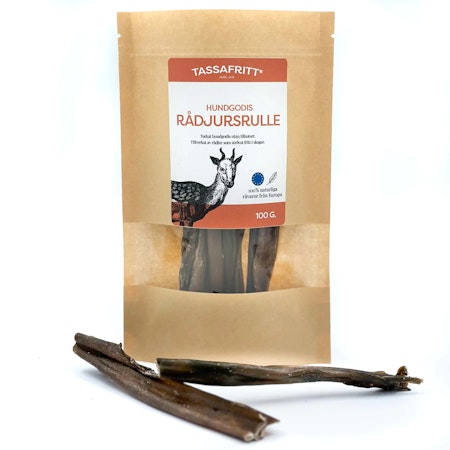TassaFritt Rådjur tuggrulle 15cm 100g