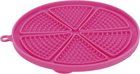 Lick'n'Snack platta med sugkopp, pink