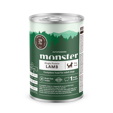 Monster Single protein Lamb 400g burk