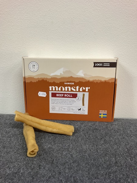 Monster Rawhide Beef Roll S 15cm (1 st)