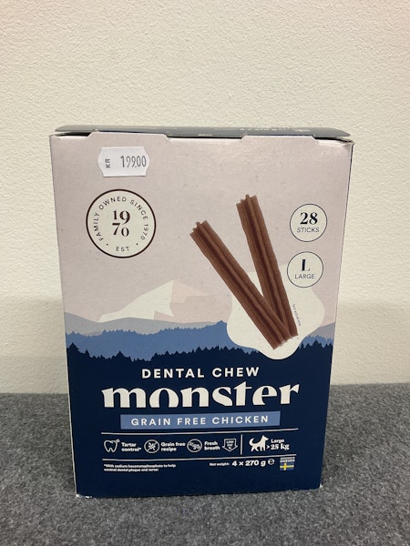 Monster Dental Chew GF Chicken L (Month, 28 st)