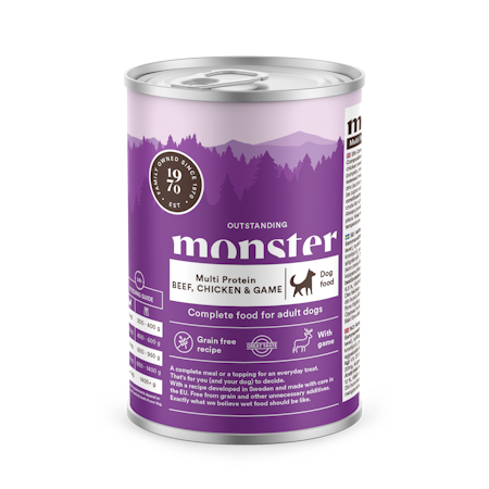 Monster Multi Beef/Chicken/Game burk 400g