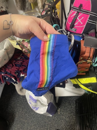 Second hand: Halvstryp med scarf (NYTT)
