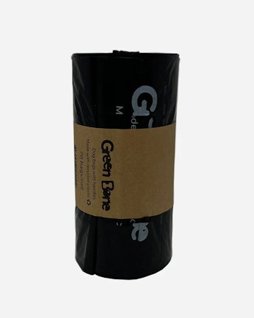 Green Bone Bajspåsar knythandtag svart (70-pack)