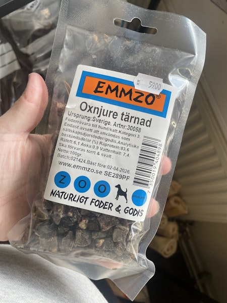 Emmzo Oxnjure tärnad 100g