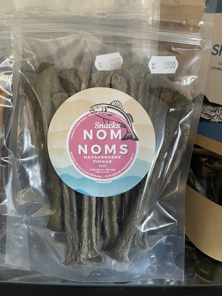 Nom Noms Havsaborre-pinnar 100g