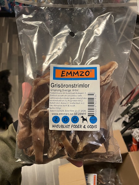 Emmzo Grisöronstrimlor 100g