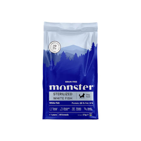 Monster GF Sterilized White fish 2kg