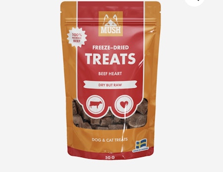 MUSH Freeze-dried treats Beef heart 55g