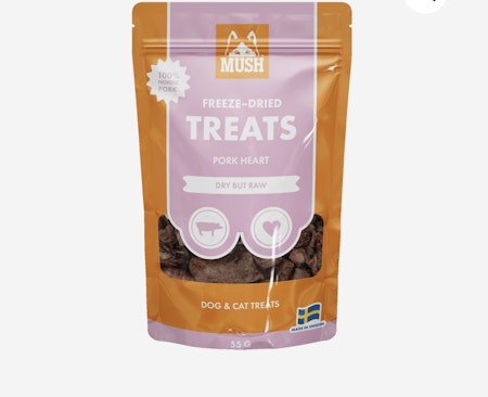 MUSH Freeze-dried treats Pork heart 55g