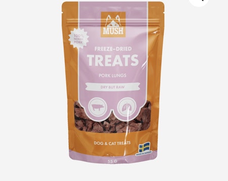 MUSH Freeze-dried treats Pork lung 55g